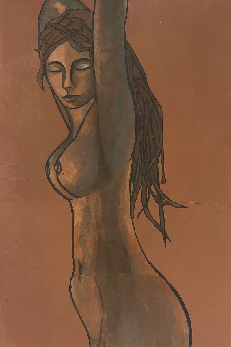 Self-Portrait - a Paintings by Leah Kang