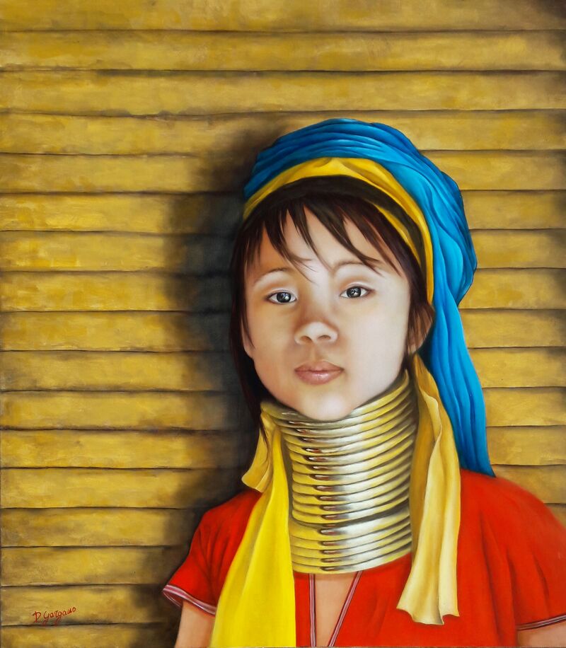 DONNA GIRAFFA - KAYAN - a Paint by DANIELA GARGANO