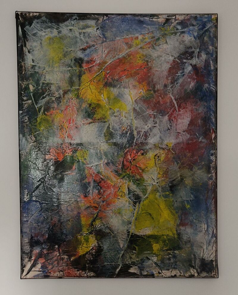 Composition abstraite - a Paintings by WIEDER  JEAN CLAUDE