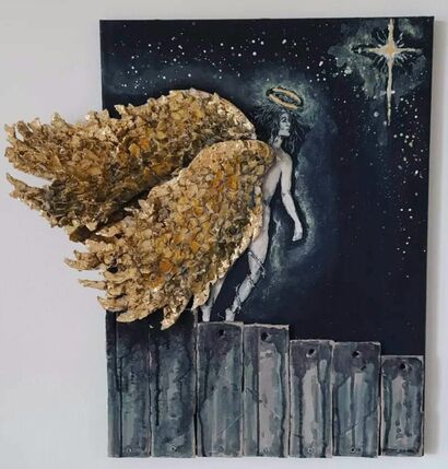 Even Angels ii - a Paint Artowrk by Thiru 