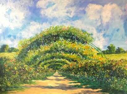 Monet\'s Garden - a Paint Artowrk by Alexander Mills