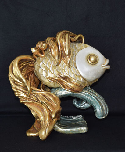 Goldfish - a Sculpture & Installation Artowrk by Svitlana Messali