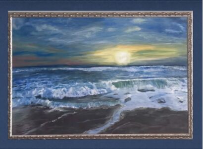 Sunset Movement - a Paint Artowrk by Trish