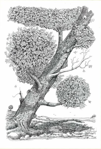 L\'albero di Monica - a Digital Graphics and Cartoon Artowrk by Davide Charlie Ceccon