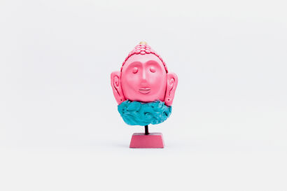 Normal Pink Buddha - A Sculpture & Installation Artwork by Yanothai Treeratchotikul