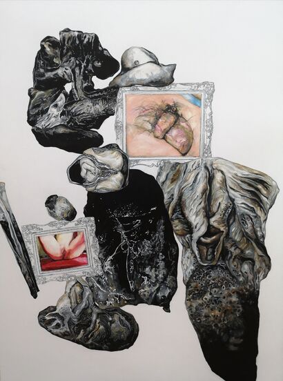 Untitled No. 1 (Homage to Gustave Courbet)  - a Paint Artowrk by Vania Gunarti