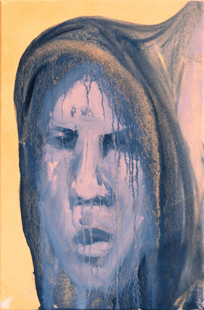 Hooded Figure I - a Paint Artowrk by Nicoline Franziska