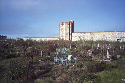 Norilsk, entrance to the city - cemetery - a Photographic Art Artowrk by Toma Gerzha