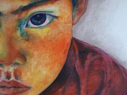 Face of seekers 5 - A Paint Artwork by Krisztina Szarvas