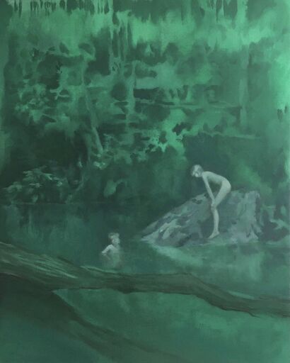 Green Hole - a Paint Artowrk by Francesca Miotto