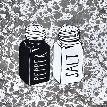 Pepper and Salt - a Paint Artowrk by Brittany Purdy