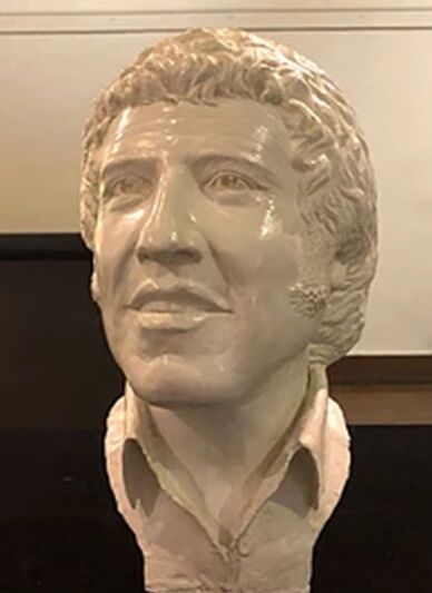 Bust of Victor Jara - a Sculpture & Installation Artowrk by Cristián  Meza