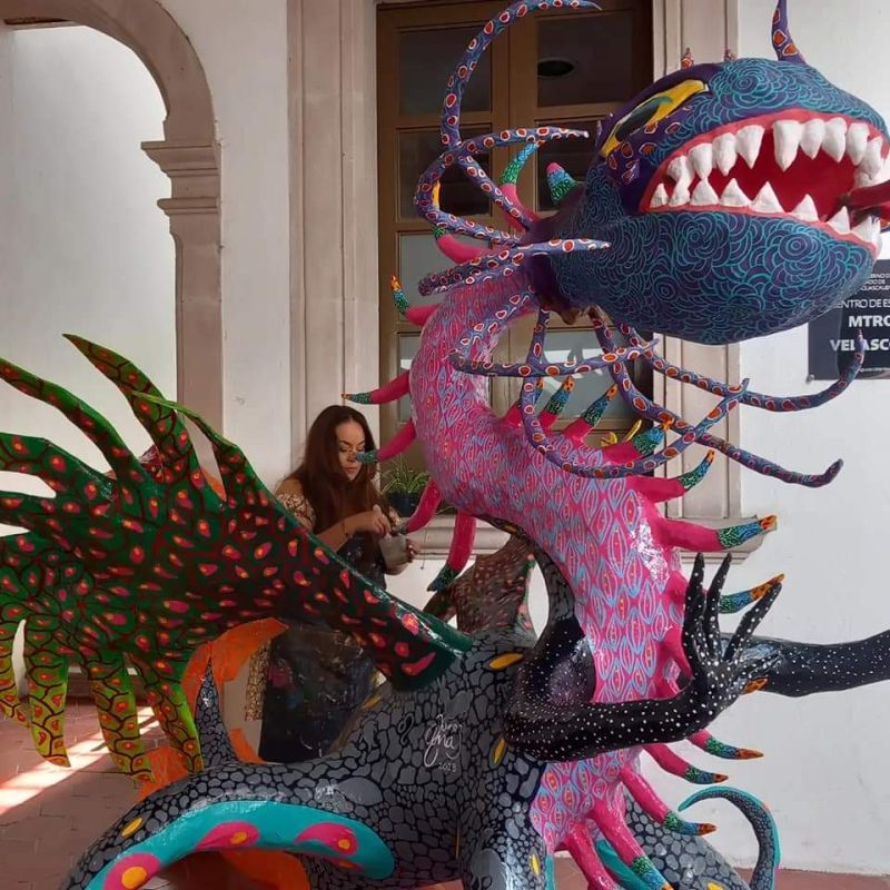 Alebrije Brujo - a Sculpture & Installation by Ana Quiroz