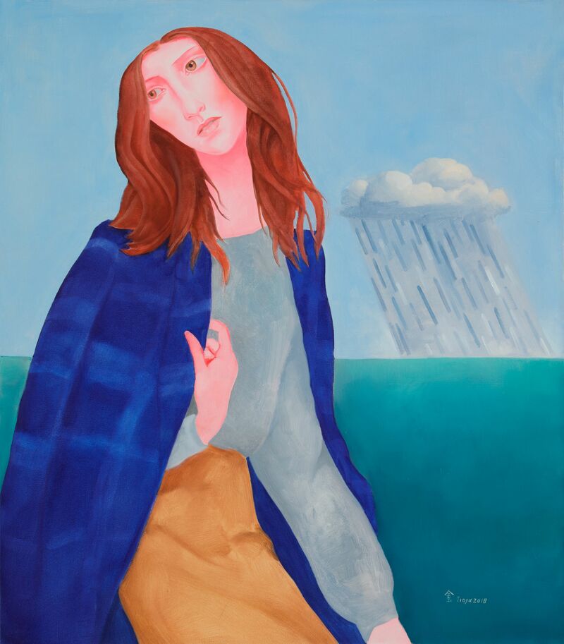 阵雨 A shower - a Paint by jin yu 