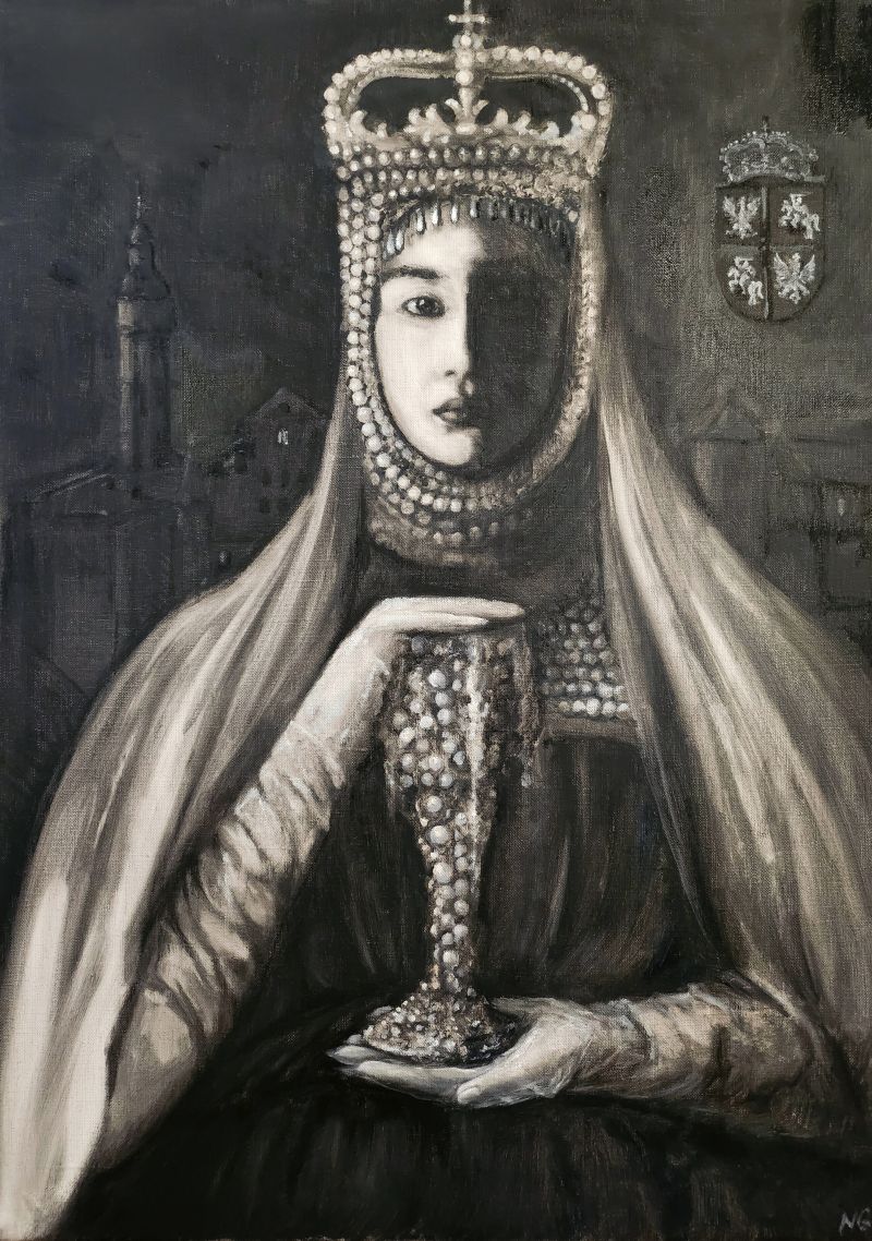 Barbara Radziwiłł – The Black Lady - a Paintings by NG