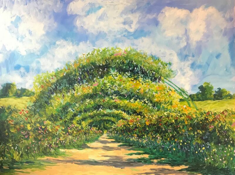 Monet's Garden - a Paint by Alexander Mills