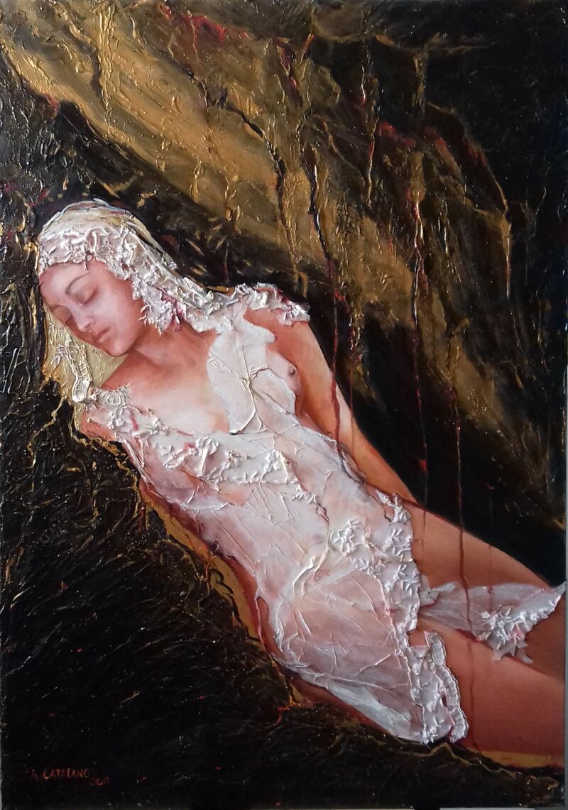 La Dame qui dort - a Paint by Anna CAtalano