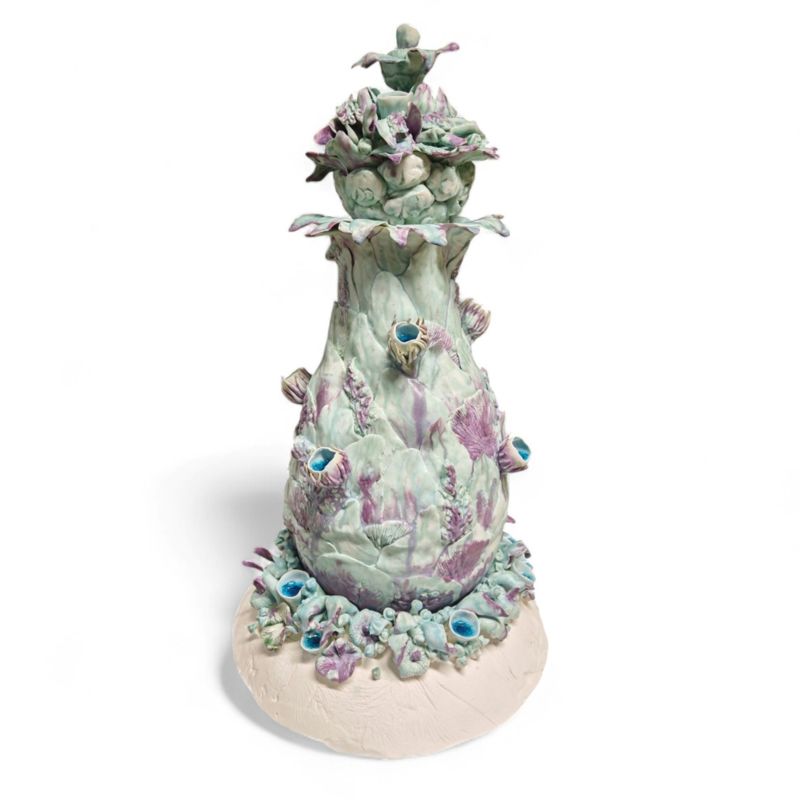 totem eclosion N°2 - a Sculpture & Installation by  LULINE 