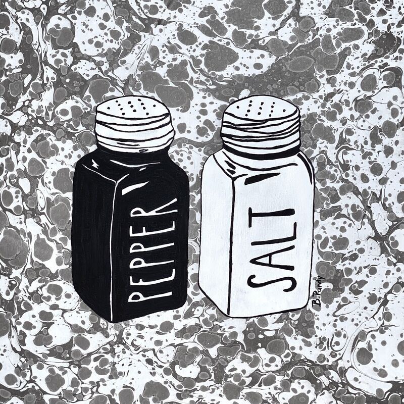 Pepper and Salt - a Paint by Brittany Purdy