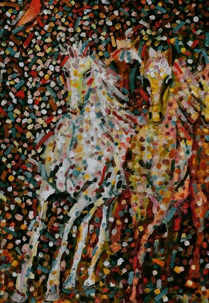 Karabakh Horses - a Paint Artowrk by Aylal Heydarova