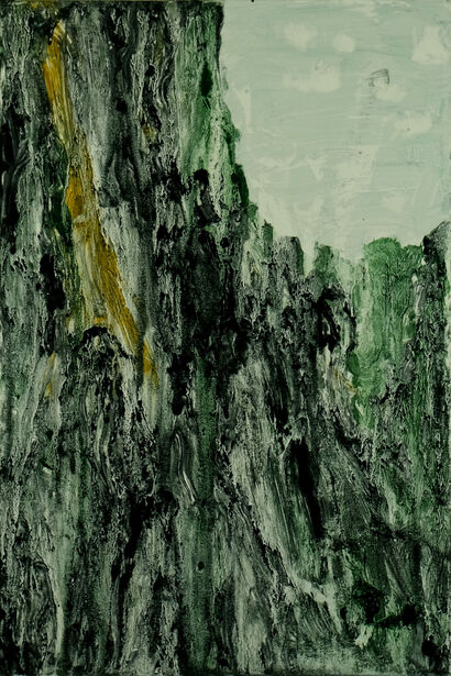 Mountain no.33 - a Paint Artowrk by Baixue Lin