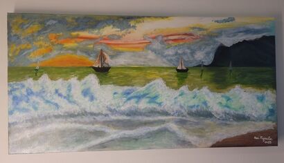 Il suono delle onde del mare  - A Paint Artwork by Susi Pignata