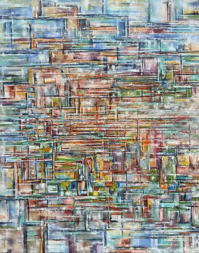 Tetris - Summer Fragments - a Paint Artowrk by Maria Asanova