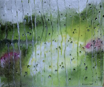 Window to the garden - a Paint Artowrk by Oleksandra  Horscroft 