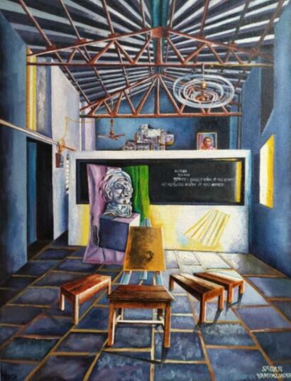 Class Room  - a Paint Artowrk by Dr.Sagarkumar Arunrao Yampalwar