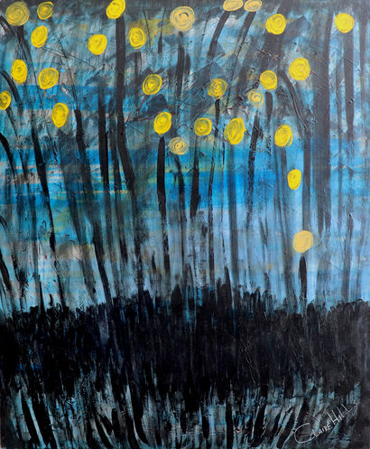 Twilight Lights - a Paint Artowrk by Clairé Hills