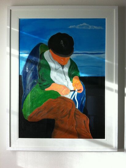 Pescatore di Marano - A Paint Artwork by Dario Vanin