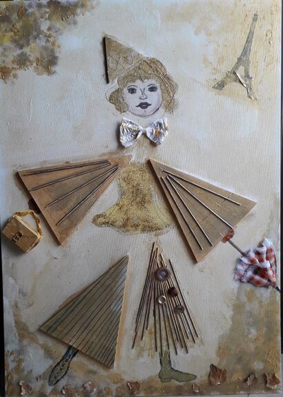 Wooden Dolls - La Parisienne - a Art Design Artowrk by Hidalgo