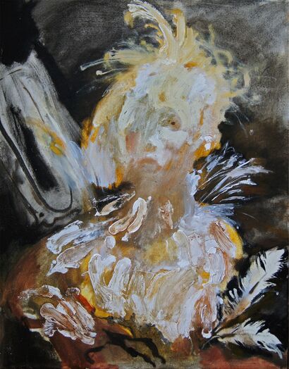 Madam Cockatoo - A Paint Artwork by Liza Basta