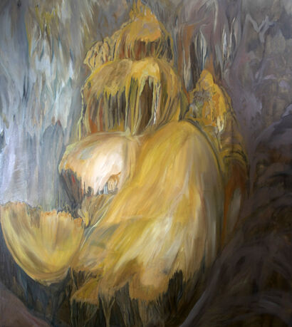 Krasnohorská Cave - A Paint Artwork by Lucia  Oleňová