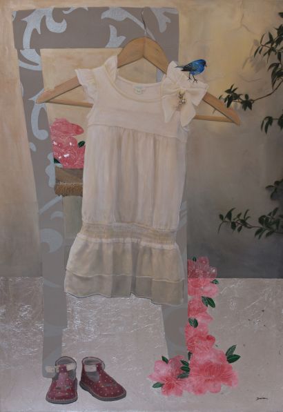 White dress - a Paint Artowrk by Denise Sanna