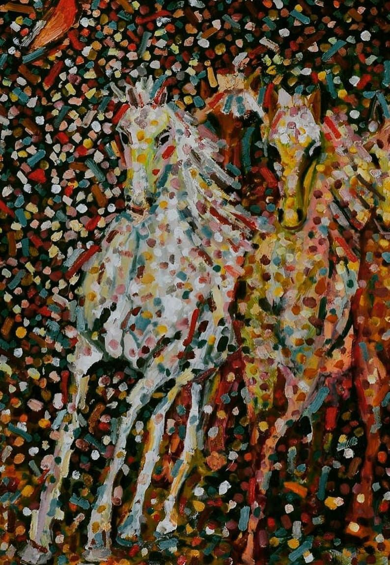 Karabakh Horses - a Paint by Aylal Heydarova
