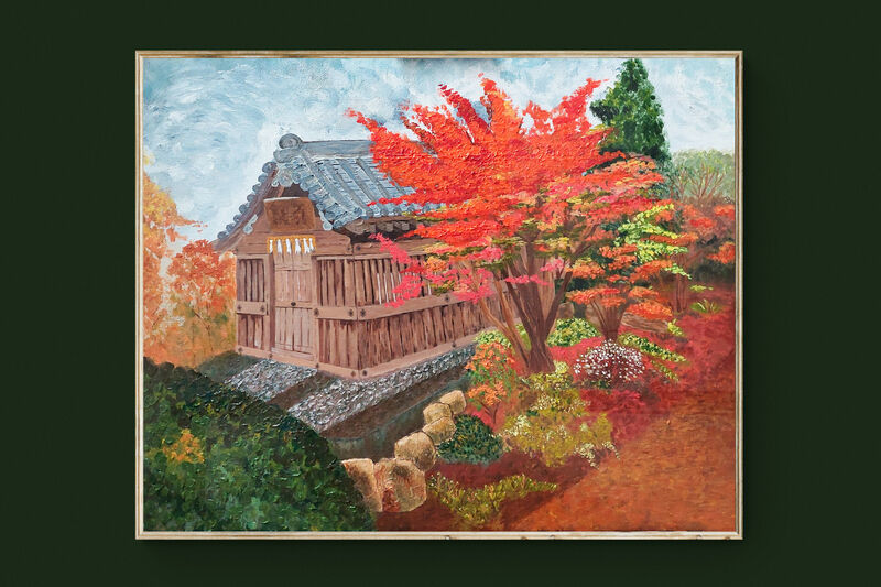 Autumn Colors in Dazaifu  - a Paint by Miguela