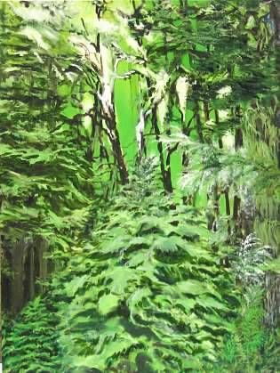 Cedar forest - a Paint by eleanor guerrero