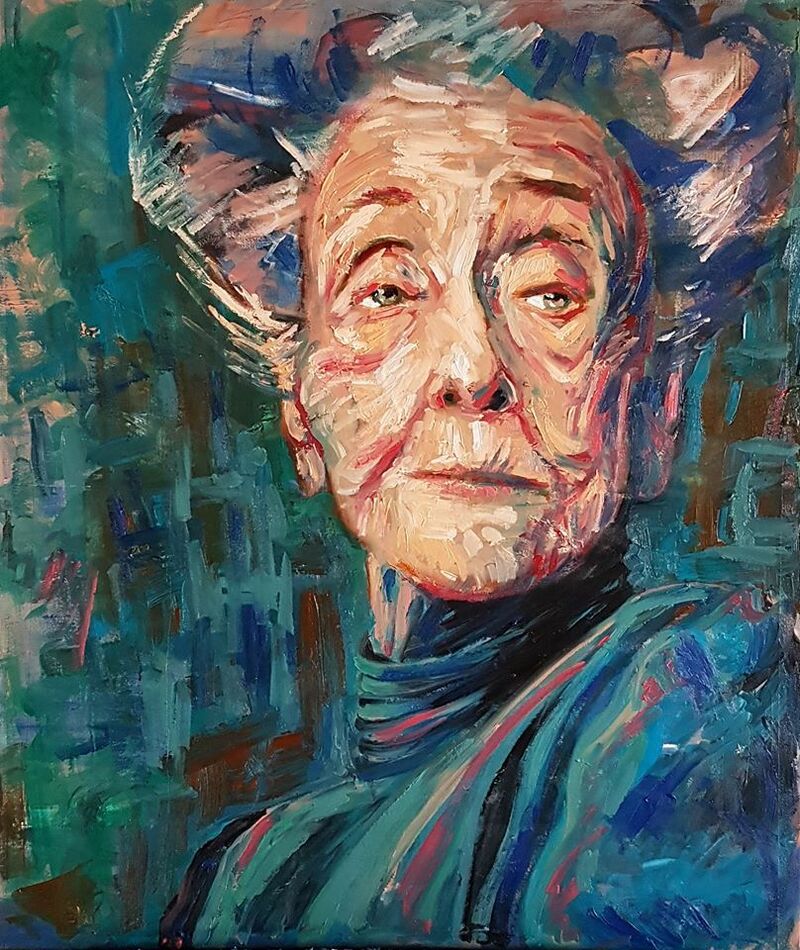 Rita Levi-Montalcini - a Paint by FRANCESCO OLIVERIO