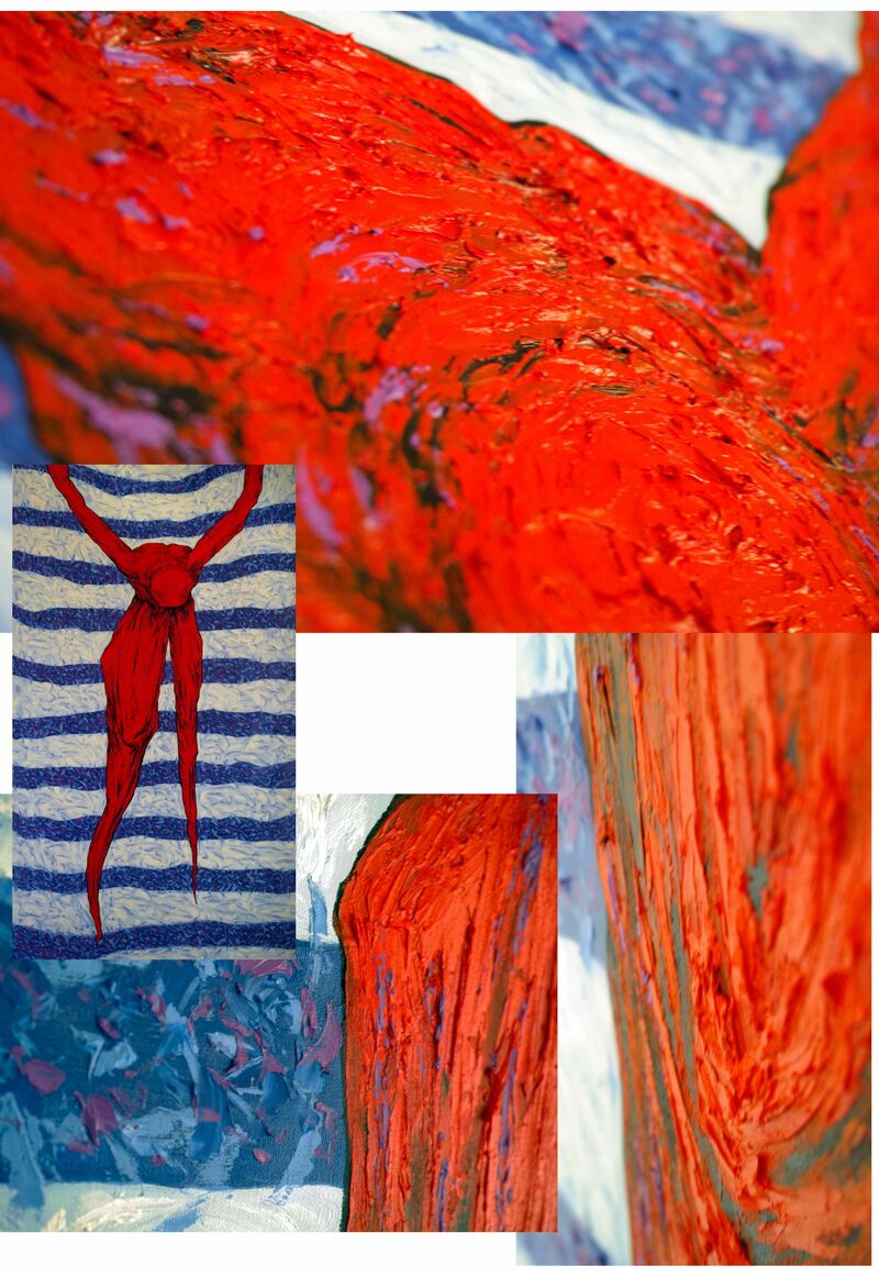 Particolare di “L’emblema - rosso” - a Paint by xiao hui sun