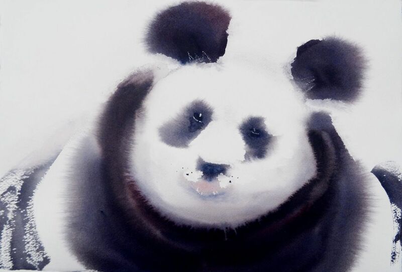The Panda - a Paint by Oksana Trofimenko