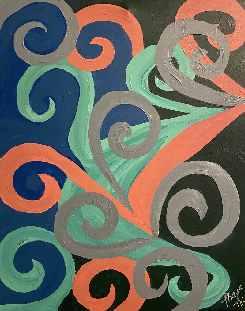 Swirling Thoughts - a Paint by Thaya Thia