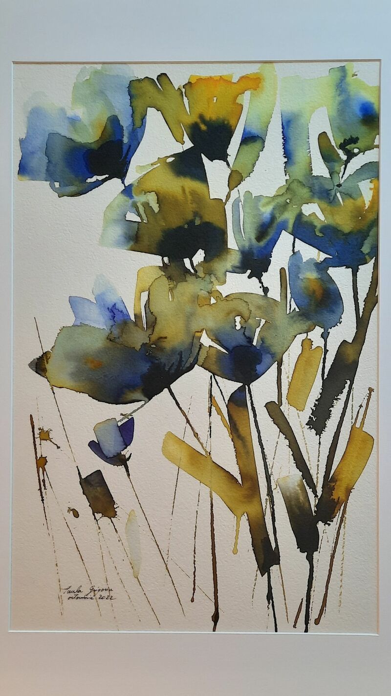 Ice flowers - a Paint by Paula Grigoriu