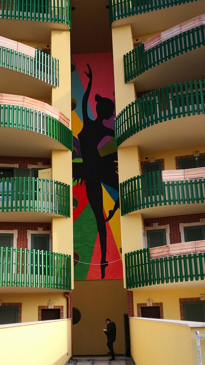 Ballerina - a Urban Art by Afra17