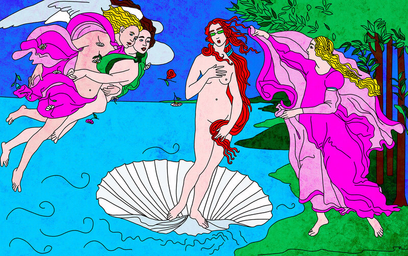 The Birth of Venus ~ Sandro Botticelli ~ Pop remake ~ - a Digital Art by Aliss