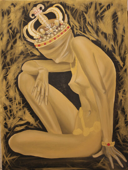 GOLDEN CAGE - a Paint Artowrk by elen fazal