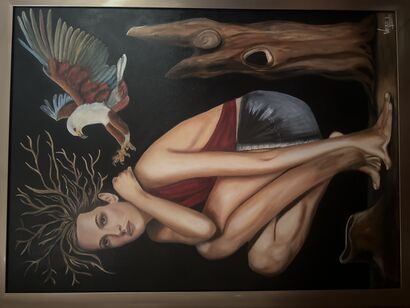 Into the Woods - a Paint Artowrk by Veronica  Lozano