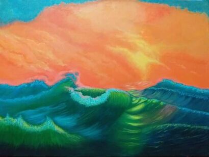 The sea mood - A Paint Artwork by Ludmila Artin