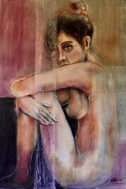 L'attesa - A Paint Artwork by Elisabetta Castello