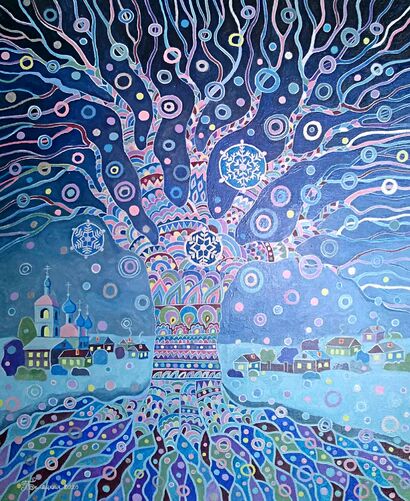 Winter Fairy Tale - A Paint Artwork by Tanya Belaya